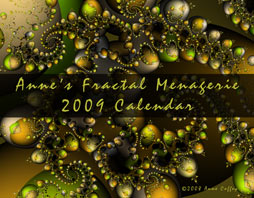 Anne's Fractal Menagerie 2009 fractal wall calendar